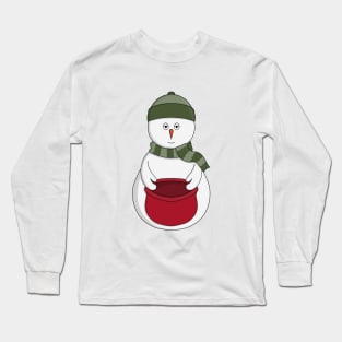 Bored Snowman Long Sleeve T-Shirt